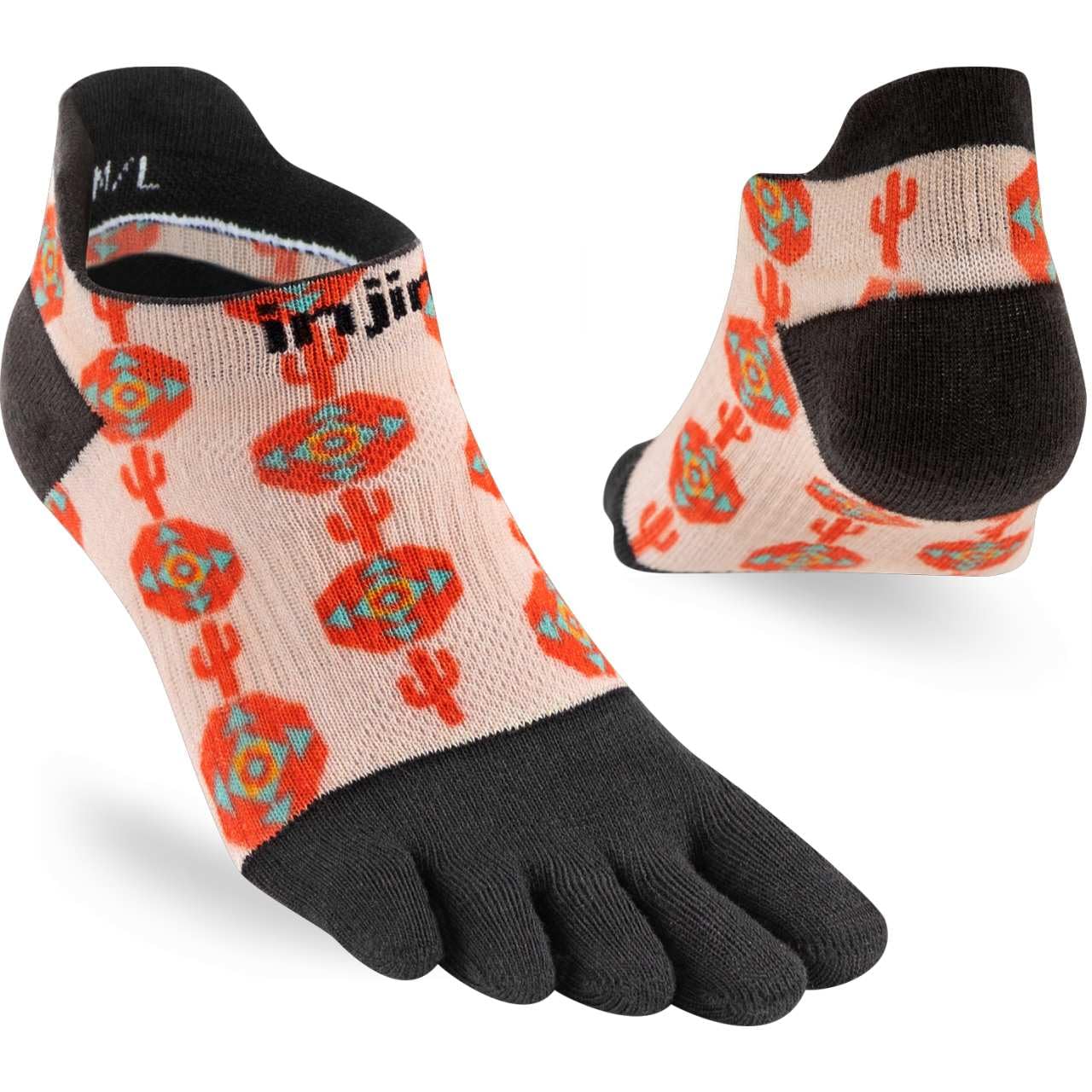 Injinji Artist Designed No Shoe Women's Toe Socks M/L