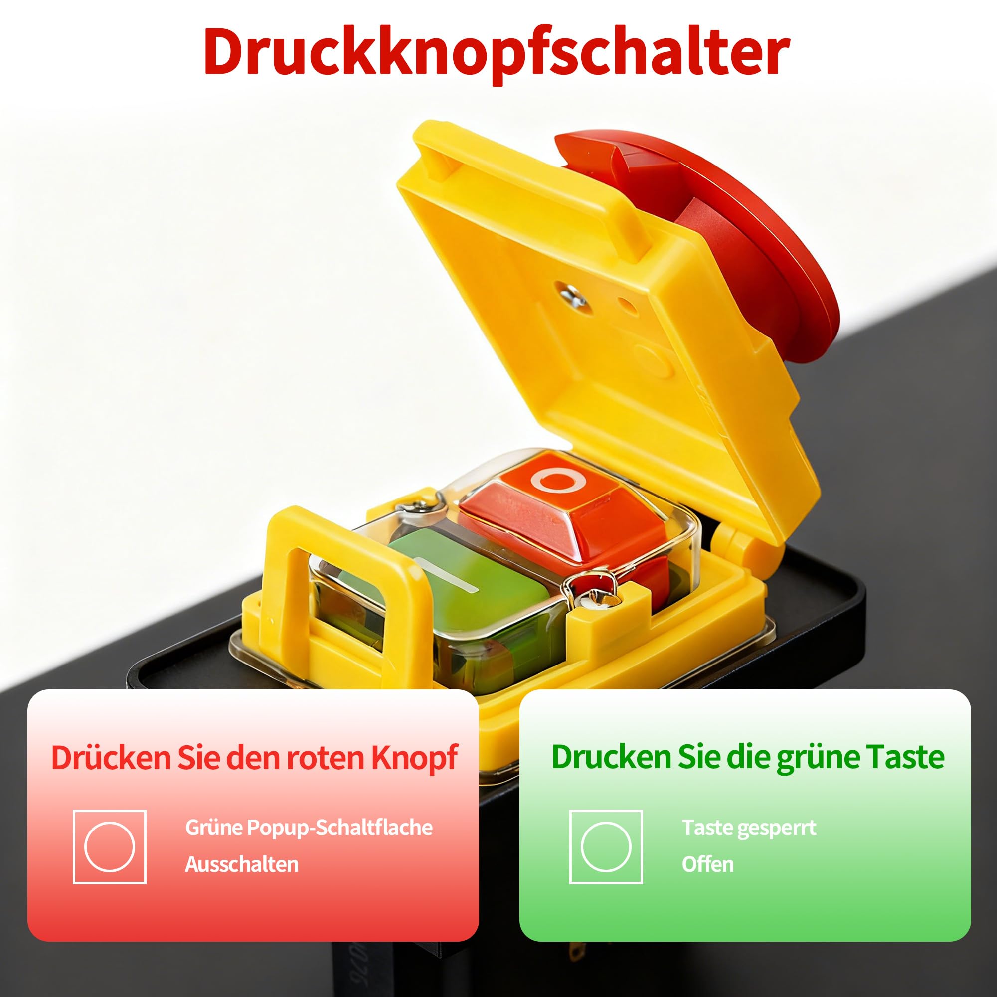 Commutateur de machine Interrupteur d'appareil 3 phases KJD18 400 V : interrupteur de sécurité électromagnétique IP54 Déclencheur de tension zéro pour machines à bois et métal Atelier