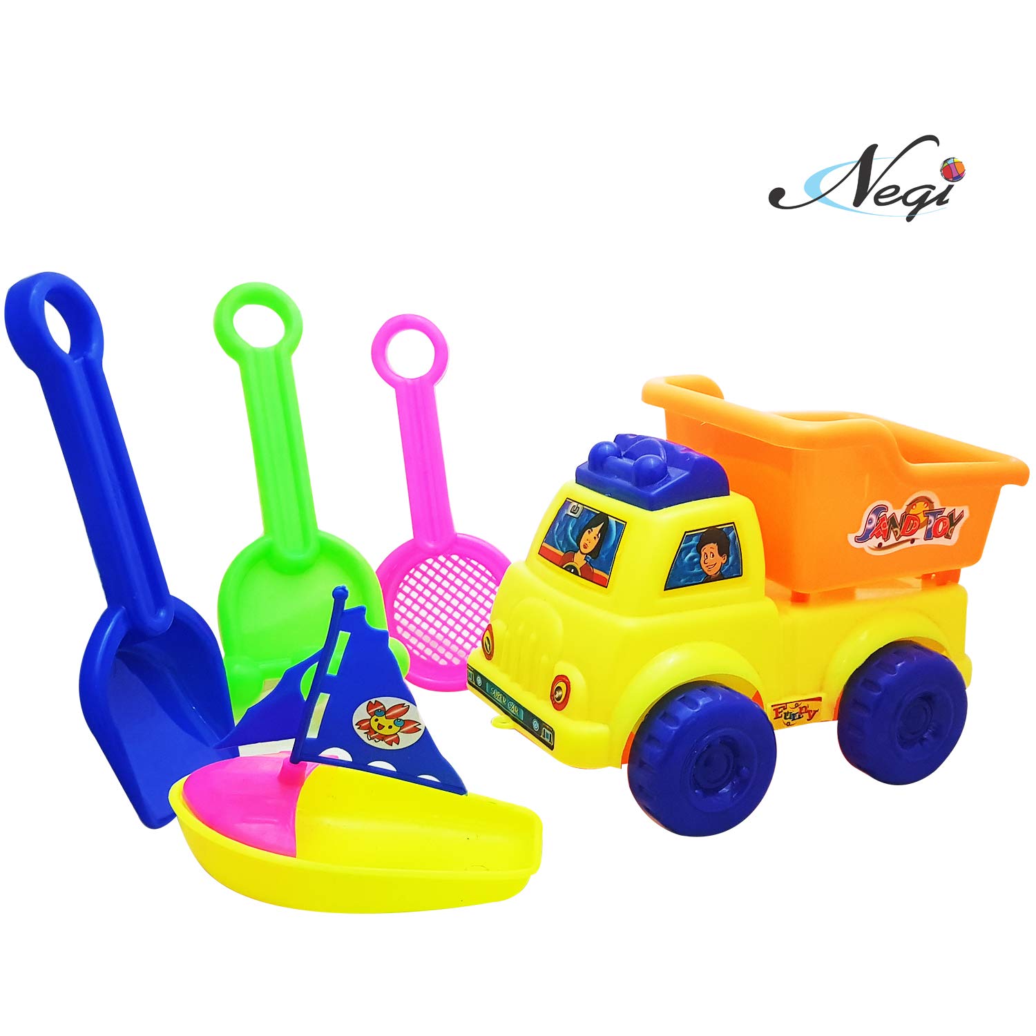 Negi Kid Jumbo Beach Sand molding set (Multicolor) - Image 2 thumbnail