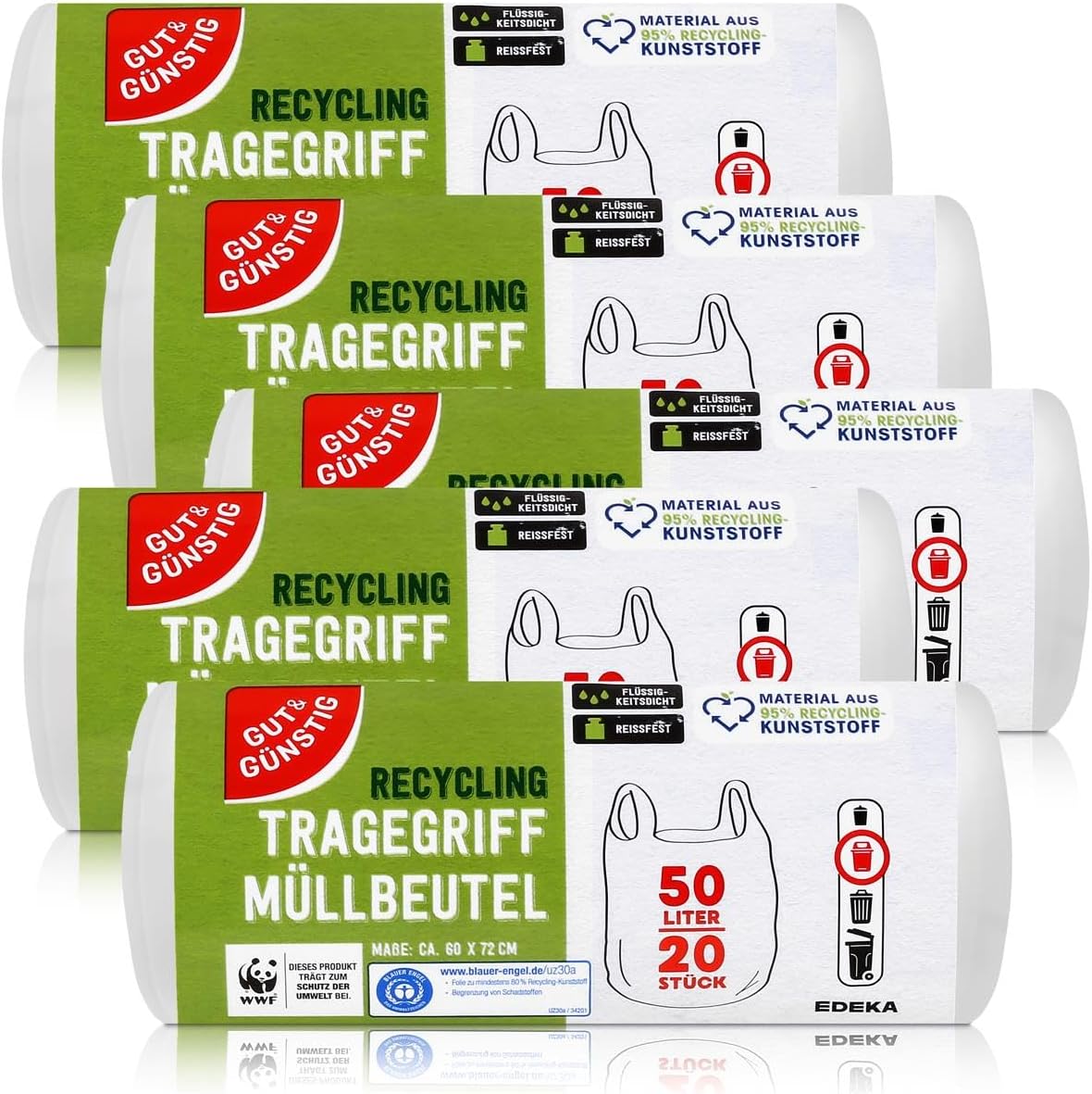 Stella Pack Sacchi Spazzatura Sacchi Immondizia 35l Viola Sostenibili