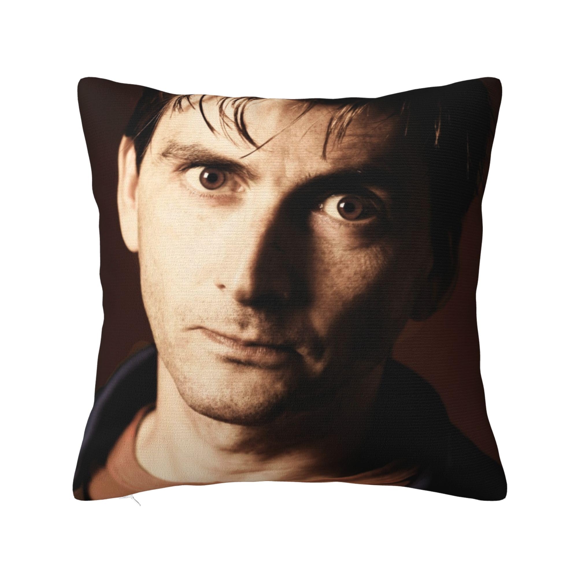 Ezkyztlw As Pic David Star Tennant Square Pillowcases Pillow Case Cushion Garden Cushion Super Soft For Sofa Couch Bed Office 16"X16"