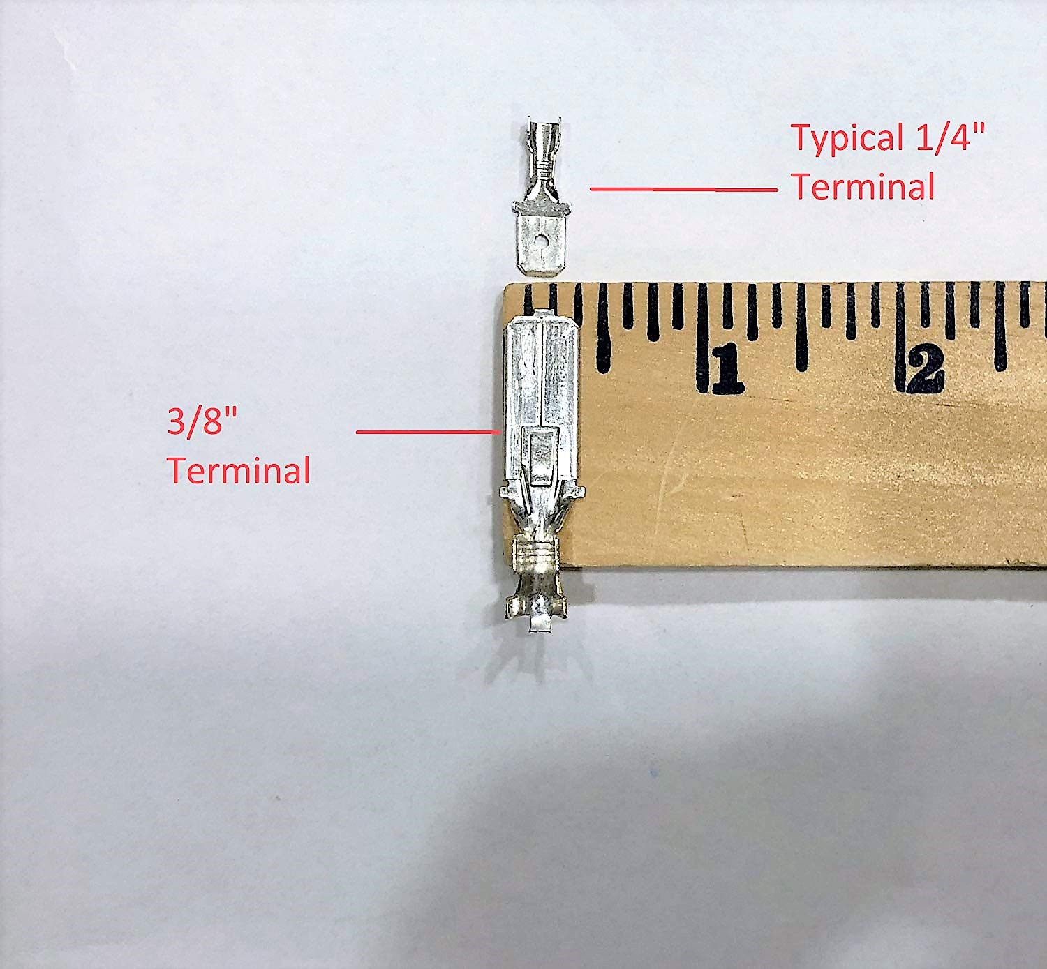 3/8" Spade Terminal Connector Set (2 Pair Male and Female)