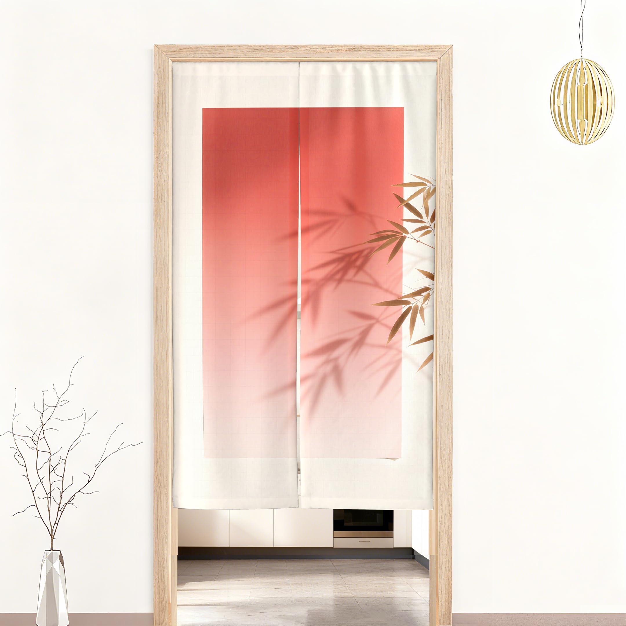 Rideau de porte noren japonais pour creer une ambiance zen dans votre salon