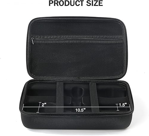 Miniatura 3 de Funda de micrófono inalámbrico compatible con Tonor TW630, bolsa de micrófono dual funda rígida de EVA para micrófono de mano, funda de viaje para