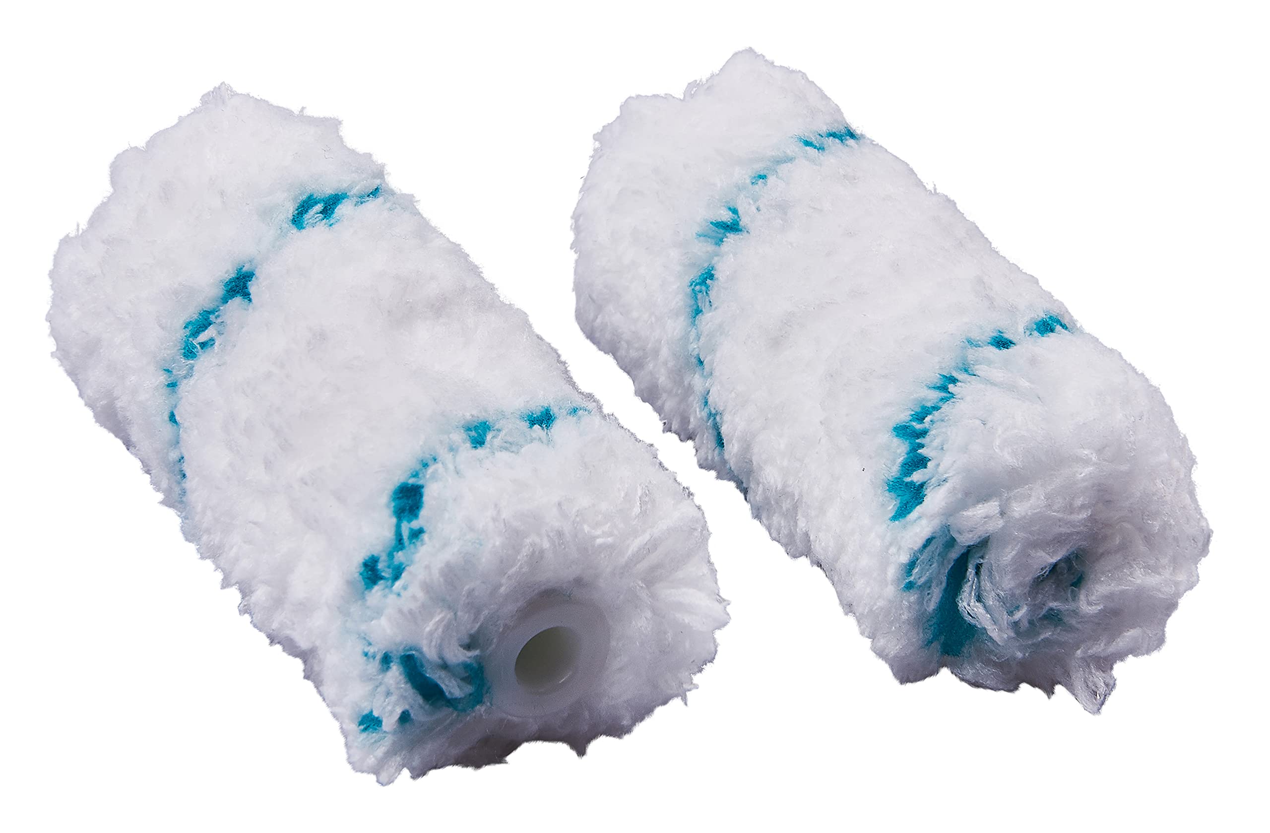 Amtech G4455 100mm(4") Roller Sleeves, 18mm Microfibre Pile Roller Sleeves, Long Pile Paint Rollers for Rough Paint Surfaces, 2 Pack