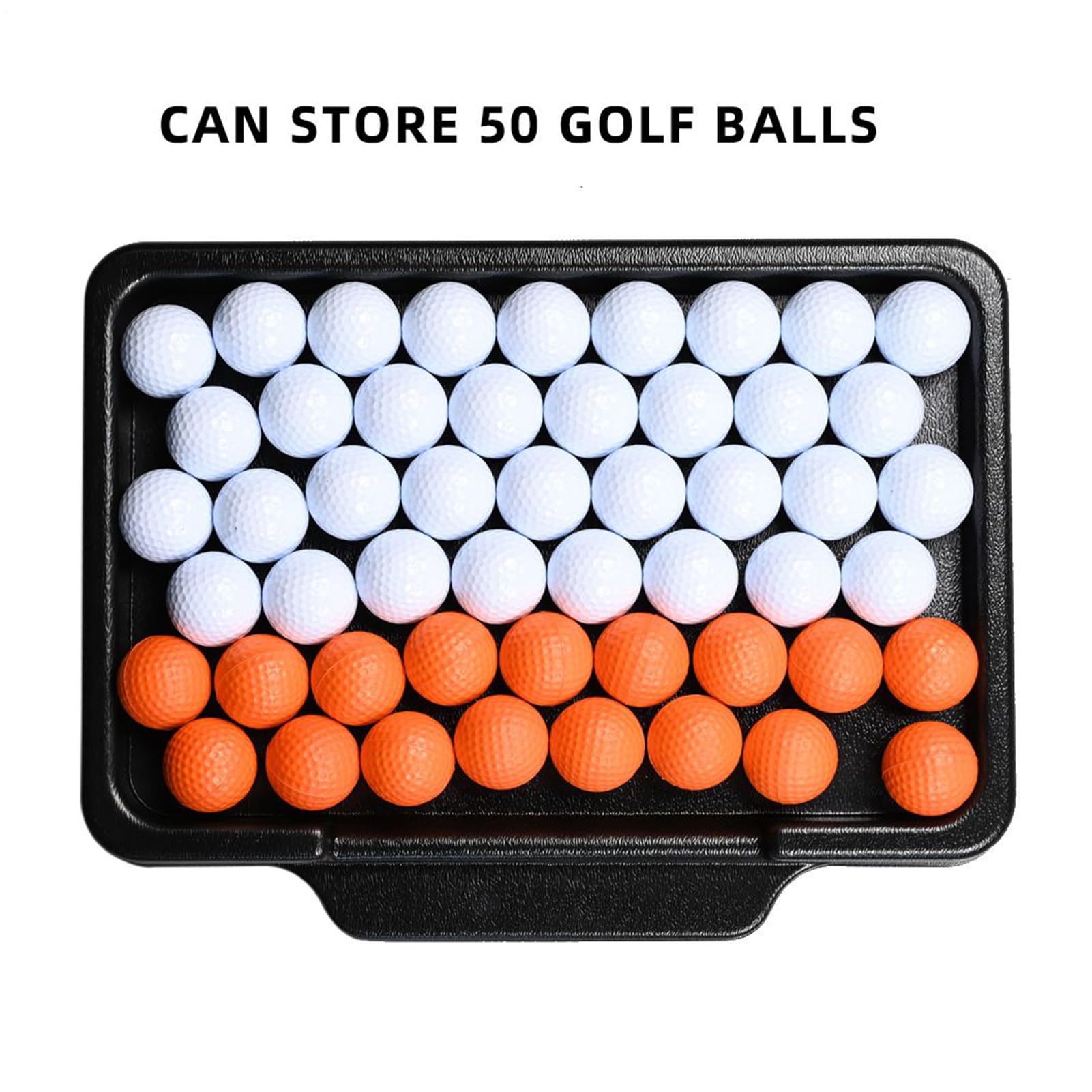 Plateau pour Balles De Golf – Conteneur pour Balles De Golf | Organisateur De Rangement avec Capacité De 50 Bales, pour Femmes Et Hommes, Ventilateur De Sport, Intérieur Et Extérieur, Terrain De Cond