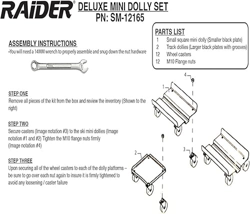 Miniatura 4 de Raider Kit de mini Dolly para motos de nieve