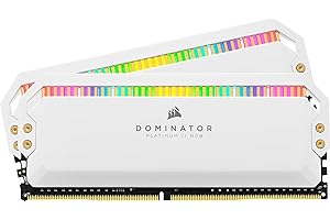 Corsair Dominator Platinum White DDR4 32GB (2x16GB) 3600MHz C18 Desktop Memory