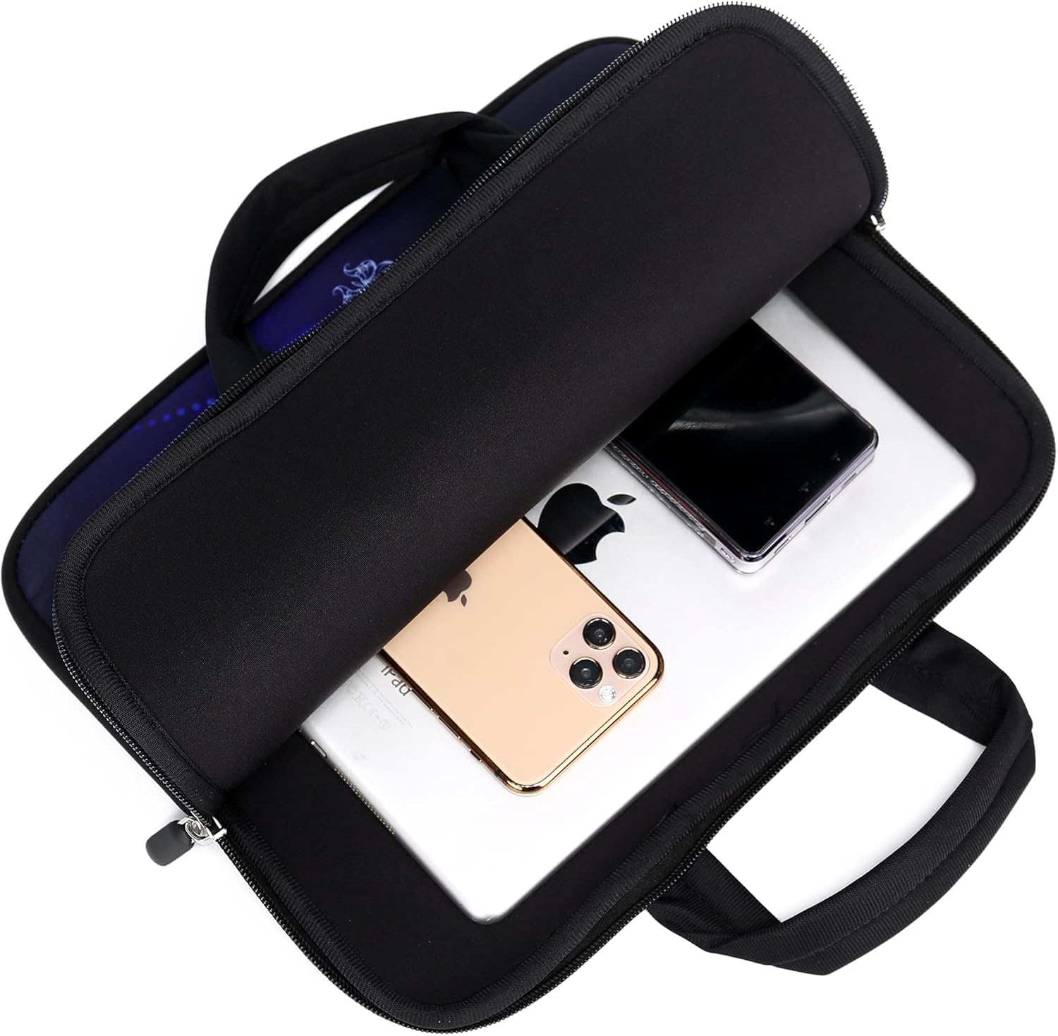 11 11.6 12 12.1 12.5 inch Laptop Carrying Bag Chromebook Case Notebook Ultrabook Bag Tablet Cover Neoprene Sleeve for Apple MacBook Air Samsung Google Acer HP DELL Lenovo Asus (Blue Butterfly) - Image 5