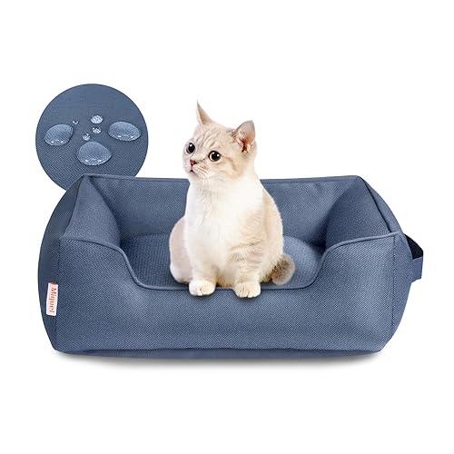 Miguel Outdoor Waterproof Cat Bed with Side, Oxford Durable Dog