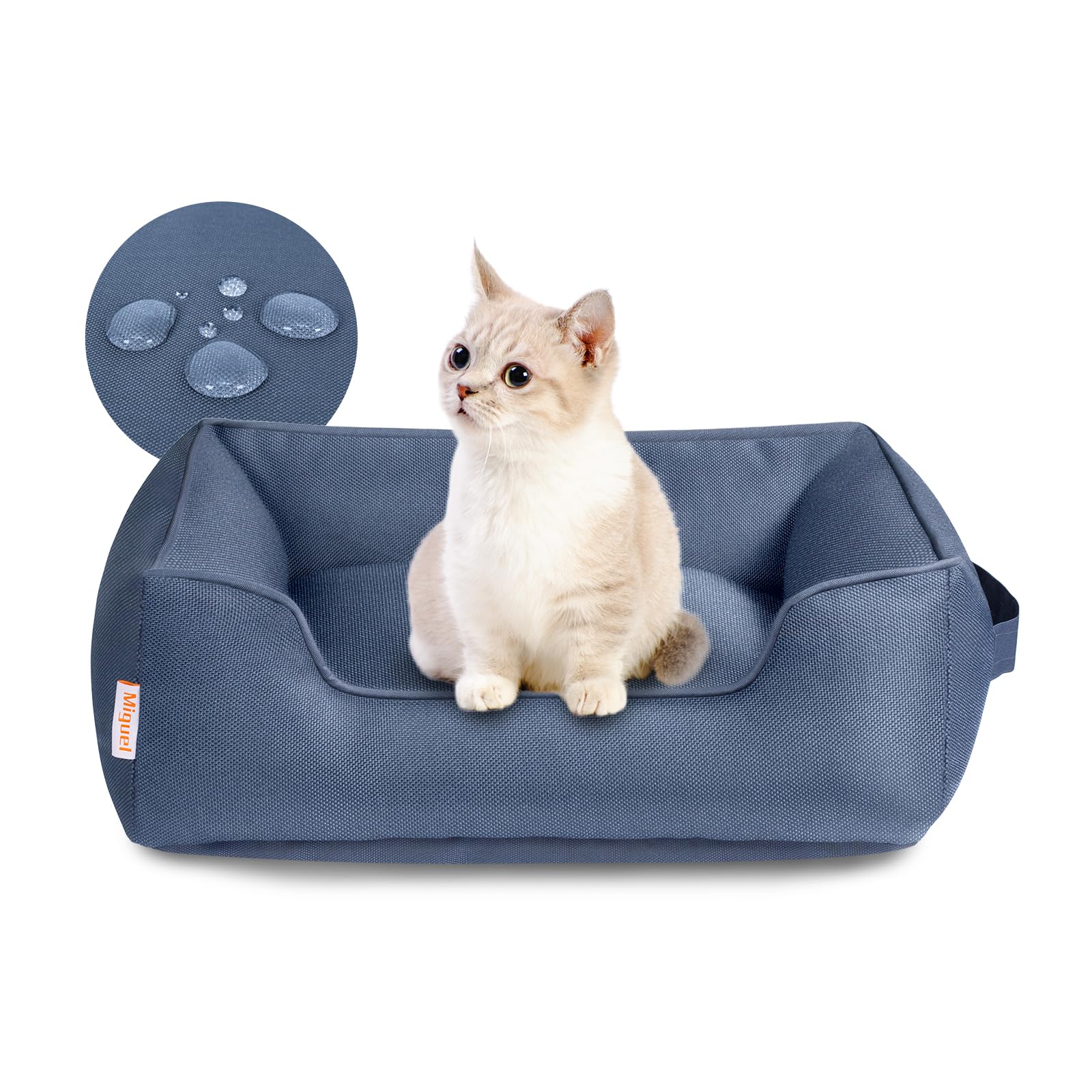 Miguel Cama para Gatos Impermeable al Aire Libre, Cama Duradera Oxford para Perros pequeños, Cama Mediana para Mascotas Resistente, Cama para Cachorros, Resistente a los arañazos