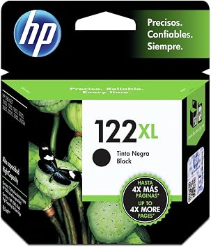 HP Cartucho de Tinta 122XL Negra Original (CH563HL) : Amazon.com.mx:  Oficina y papelería