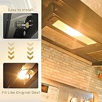 Vista 3 de Light Bulb Fits for Whirlpool Microwave Oven,Compatible with Whirlpool Maytag GE Amana Over The Range Hood Microwave,Dimmable 125V 40W E17