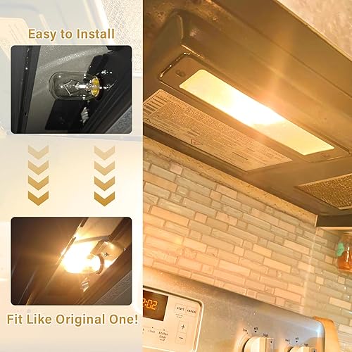 Miniatura 3 de 8206232A - Bombilla de 40 W y 125 V, para microondas, para microondas, debajo del capó, bombilla para electrodomésticos de 40 W, apta para