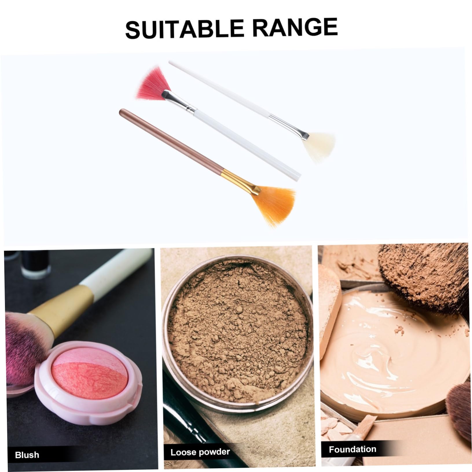 POPETPOP 15pezzi Pennelli Per Make up Forma Di Per Illuminante e Ombreggiatura Strumenti Cosmetici Professionali Per Uso Quotidiano e Occasionale Manico Ergonomico Per Creare Look Perfetti