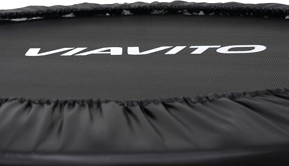VIAVITO Mini Fitness Trampoline 96.5cm Compact Indoor Rebounder Home Exercise Bouncer for Adults, Detachable Legs, 100kg Weight Capacity