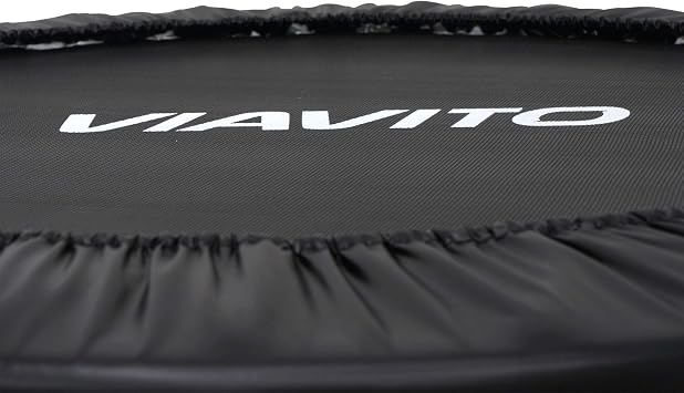 VIAVITO Mini Fitness Trampoline 96.5cm Compact Indoor Rebounder Home Exercise Bouncer for Adults, Detachable Legs, 100kg Weight Capacity