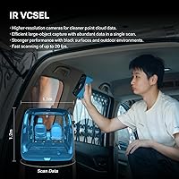 Vista 5 de EINSTAR 2 Escáner 3D Inalámbrico, Láser Azul de 17 Líneas Paralelas y Luz Infrarroja VCSEL Soporta Escaneo 3D de Objetos Pequeños a Grandes, Escaneo