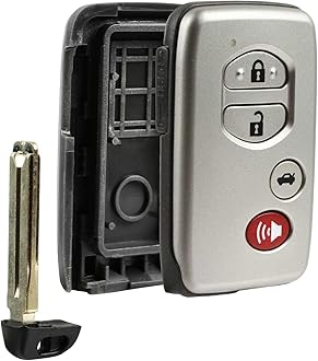 Key Fob Keyless Entry Smart Remote Shell Case & Pad fits Toyota