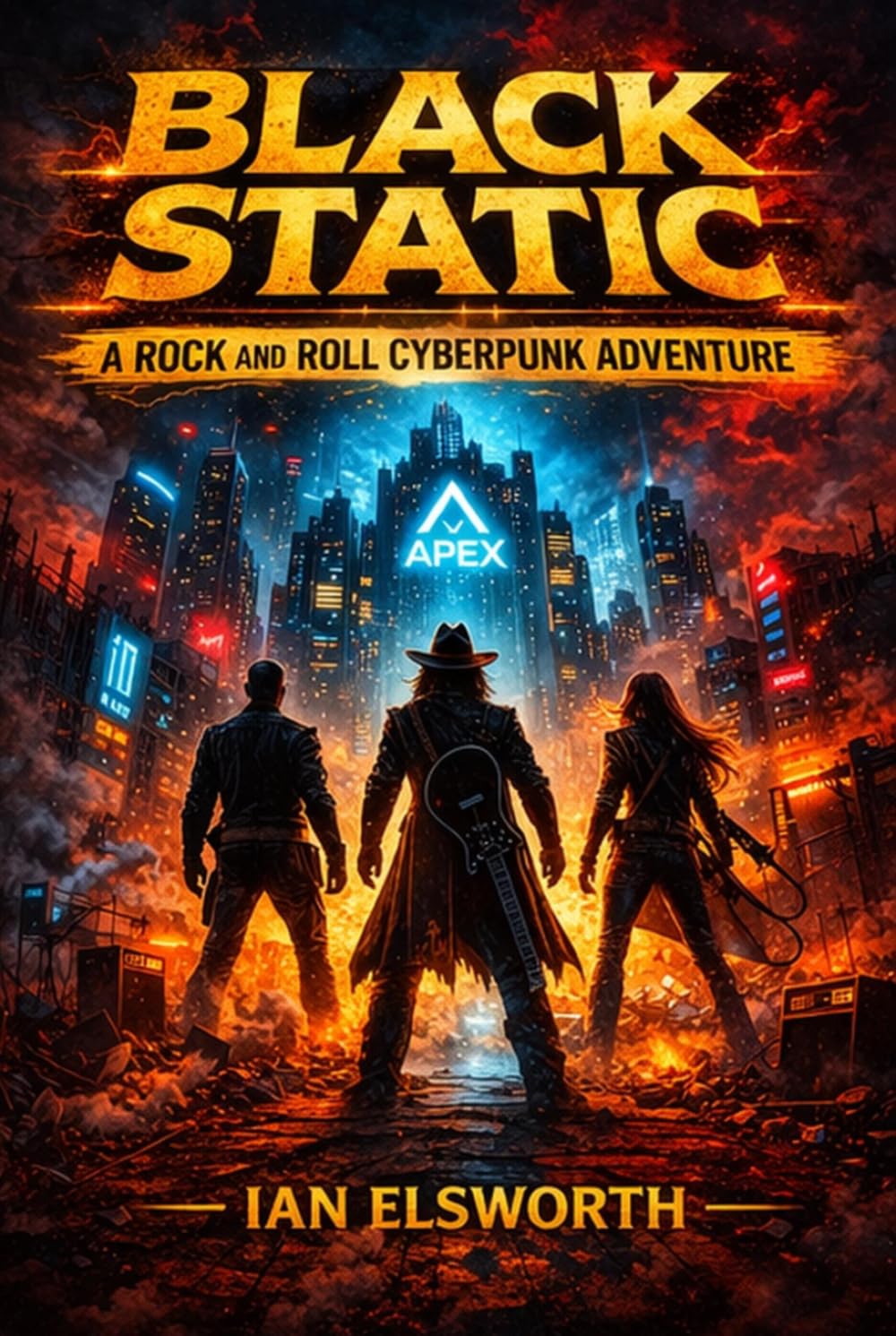 Black Static: A Rock and Roll CyberPunk Adventure      Hardcover – February 28, 2026