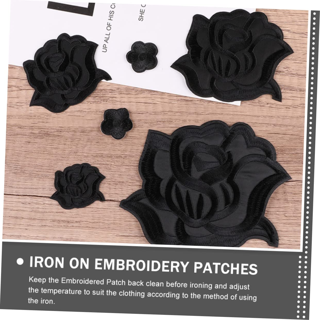 Parches Bordados de Tela Flores, 15 Piezas Parches termoadhesivos DIY