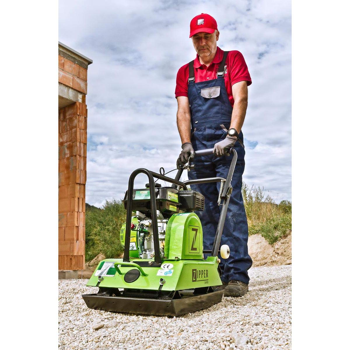 Zipper Plateforme vibrante ZI-RPE90 avec tapis en caoutchouc et châssis