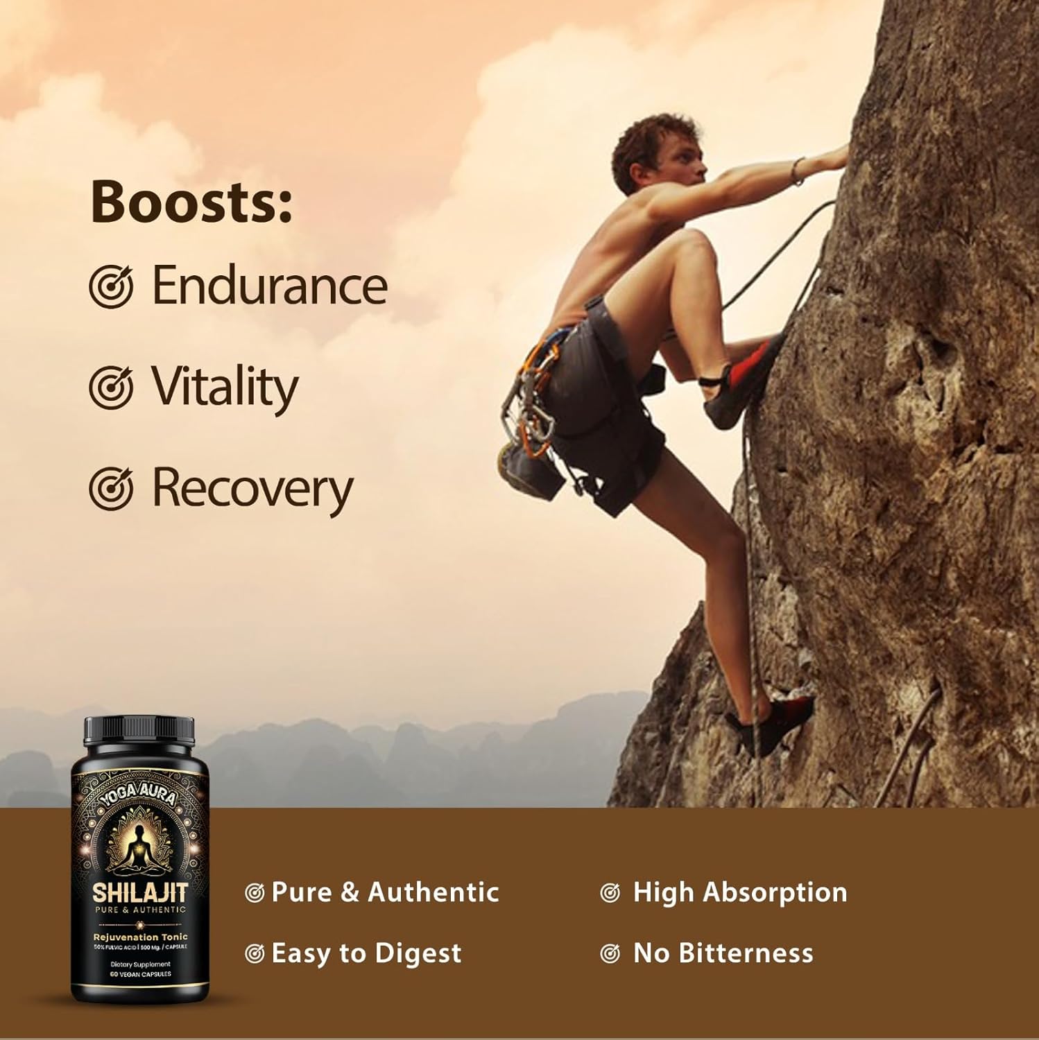 Shilajit Capsules – Himalayan Shilajit 500mg Daily Supplement – Purified Resin Extract, Lab Tested - Image 5