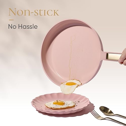 Miniatura 7 de CAROTE Juego de utensilios de cocina de cerámica antiadherente, 14 ollas y sartenes antiadherentes, no tóxico y sin PFAS, apto para lavavajillas,