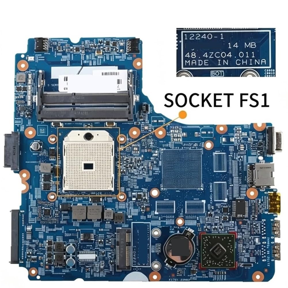 Scheda Madre Del Computer Portatile Adatto for HP Probook 445 G1 455 | 722824-601 725168-601 12240-1 48.4ZC04.011 SOCKTE FS1 Scheda madre for notebook testata