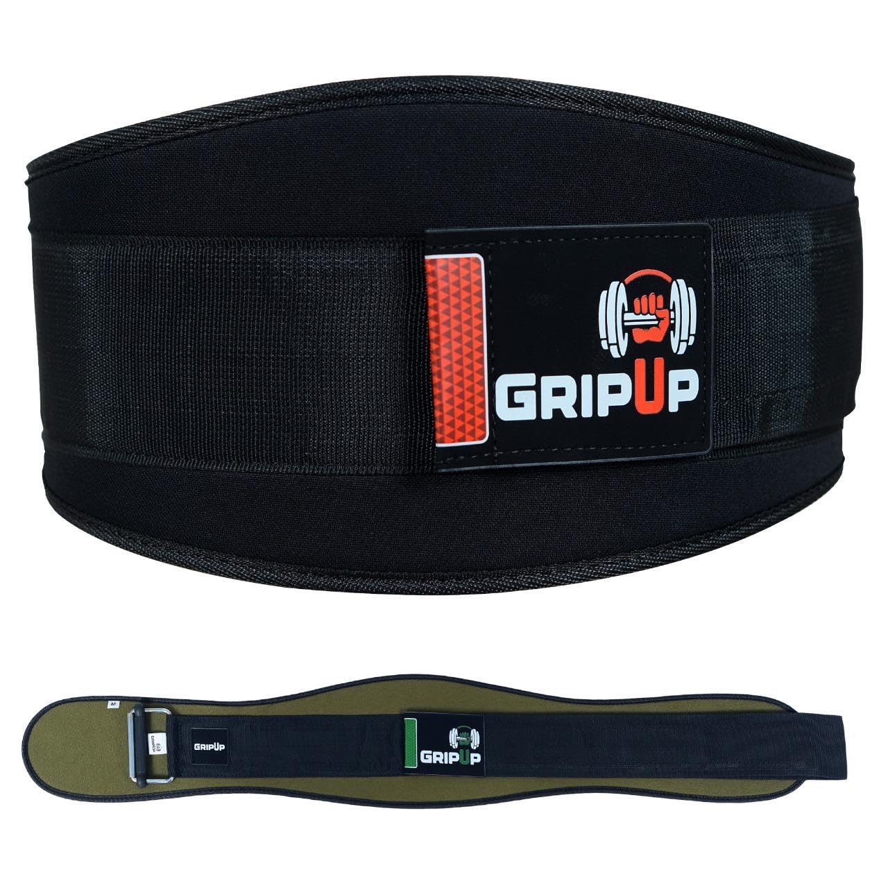 Ceinture d'haltérophilie à verrouillage automatique 6,5 pouces Support dorsal rembourré Idéal pour en salle de sport Fitness Bodybuilding Powerlifting Haltérophilie Deadlifts GP-003
