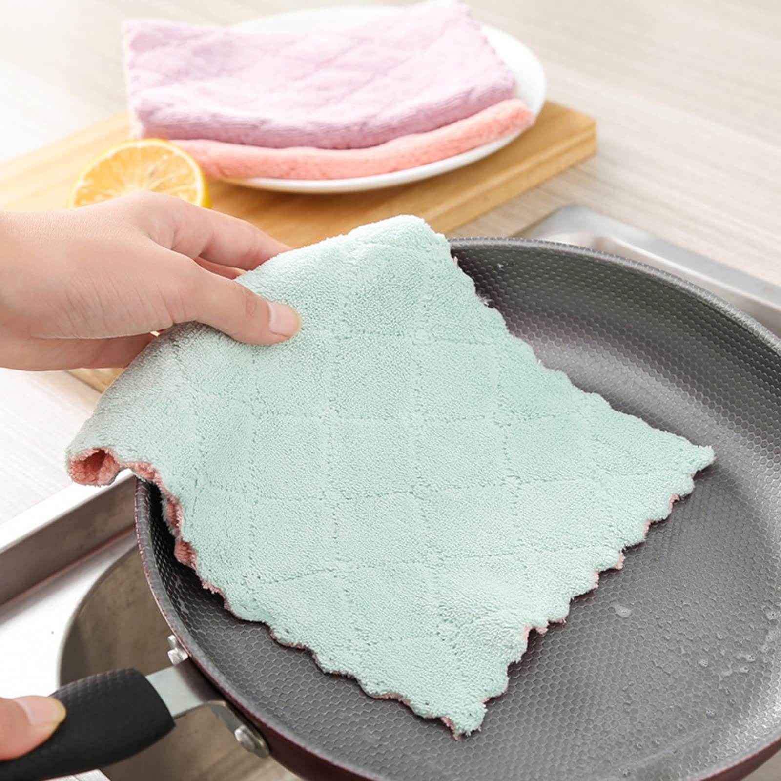 Blaumann Set 4 Strofinacci Da Cucina In Microfibra, Panni Morbidi Per