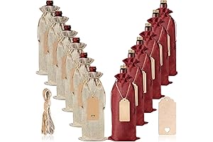 Burlap Wine Bags: Adds Rustic Charm to Wine Gift Packaging