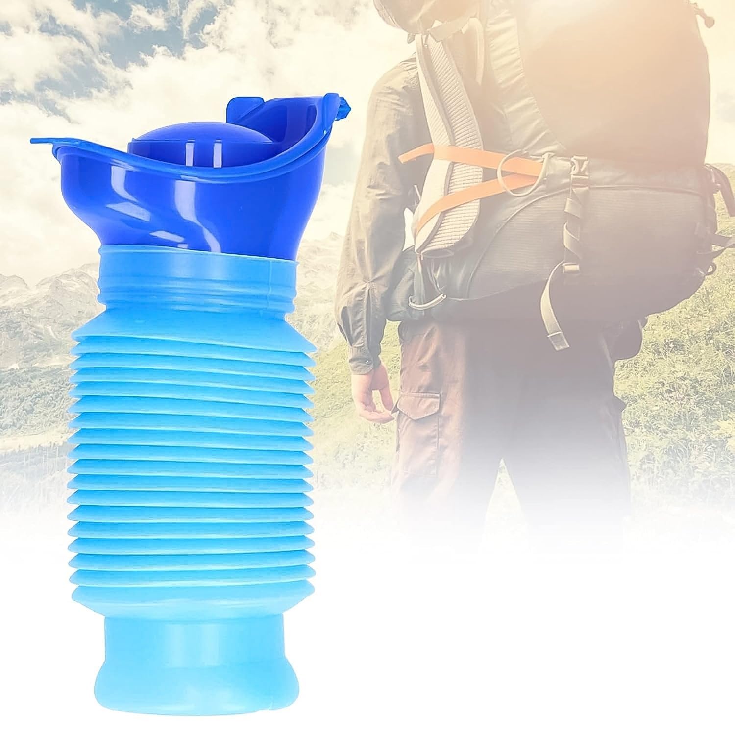 Urinal Foldable Portable Wee Bottle (750 ML / 1 Pc)-image-4