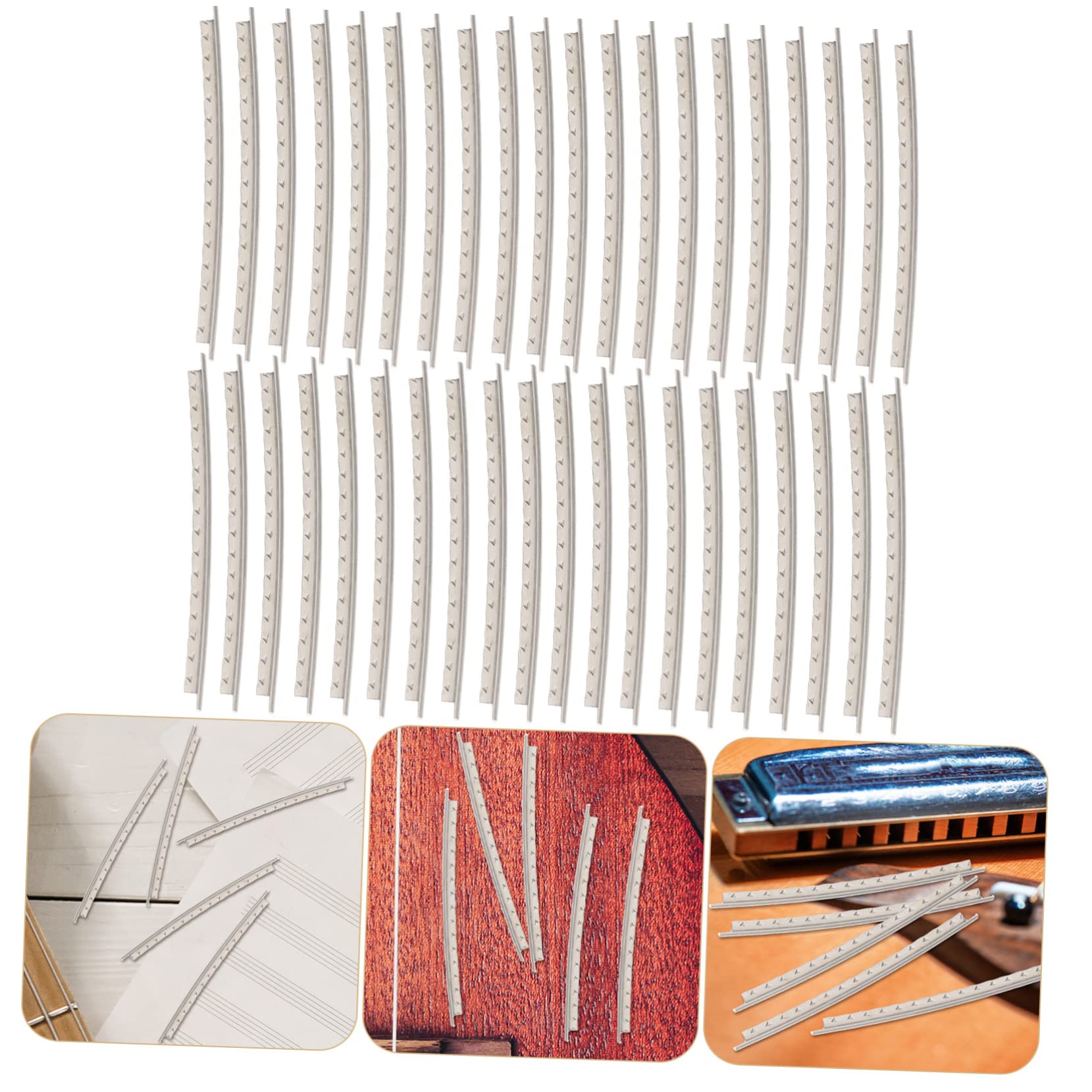 BESTonZON 160 Piezas trastes de guitarra acustica kit de alambre de traste guitarra traste de cobre guitarras suministro de guitarra alambre de guitarra duradero guitarra eléctrica