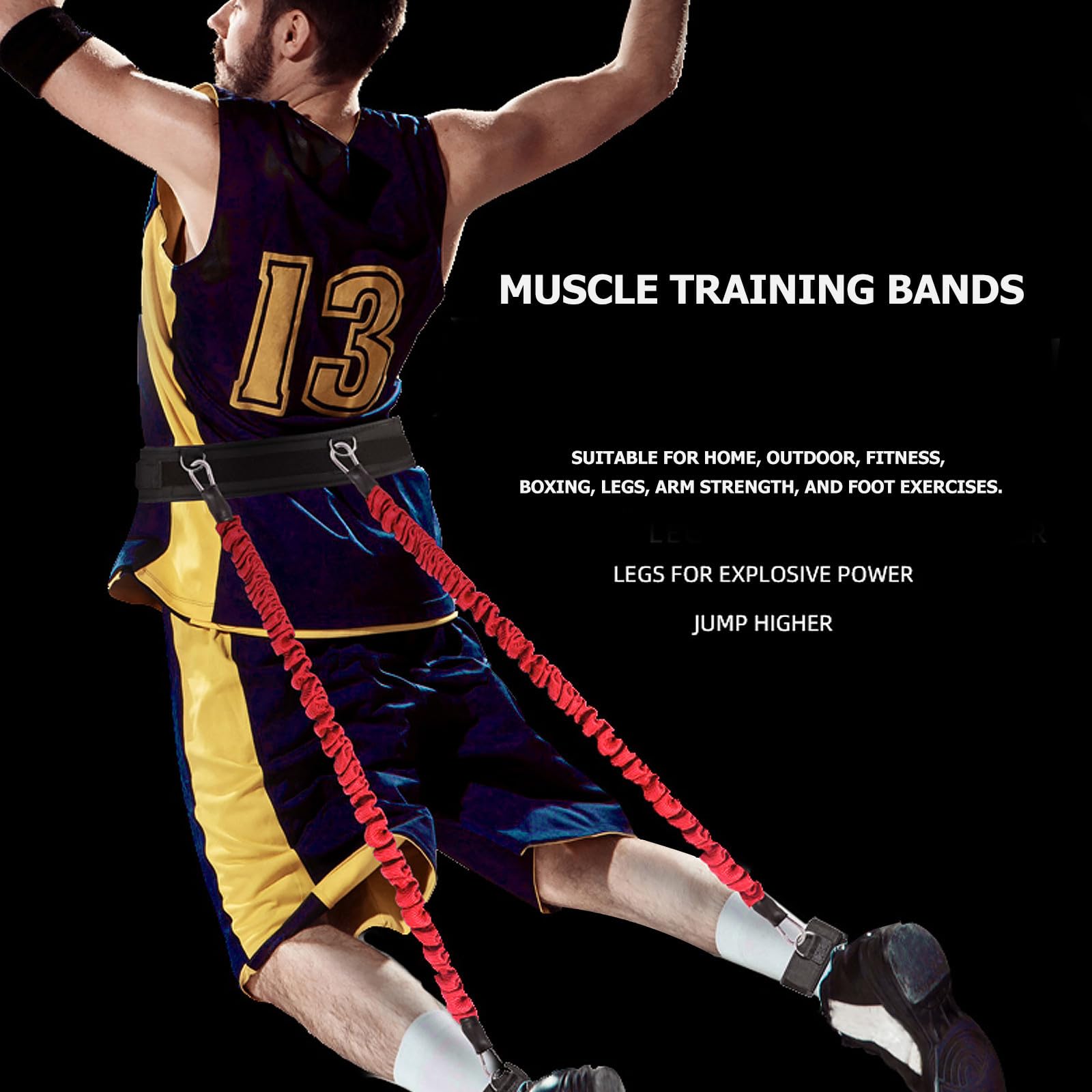 ibasenice Bandas De Resistencia para Ejercicio Cuerda De Tracción De Alta Resistencia Y Cuerda De Látex para Entrenamiento De Cintura Y Brazo En Actividades Al Aire Libre Y