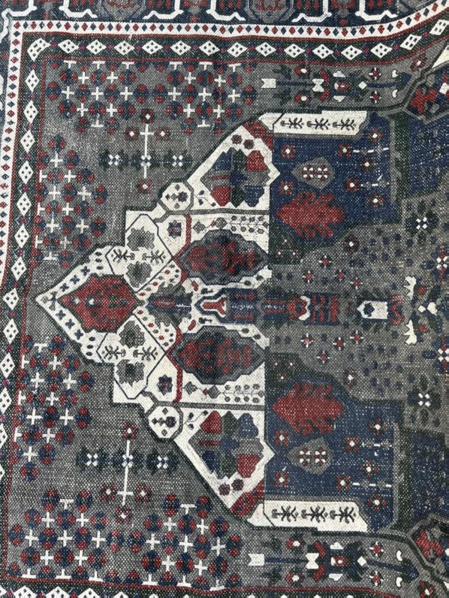 Moroccan Cotton Multicolor Carpet, 4 X 7 ft