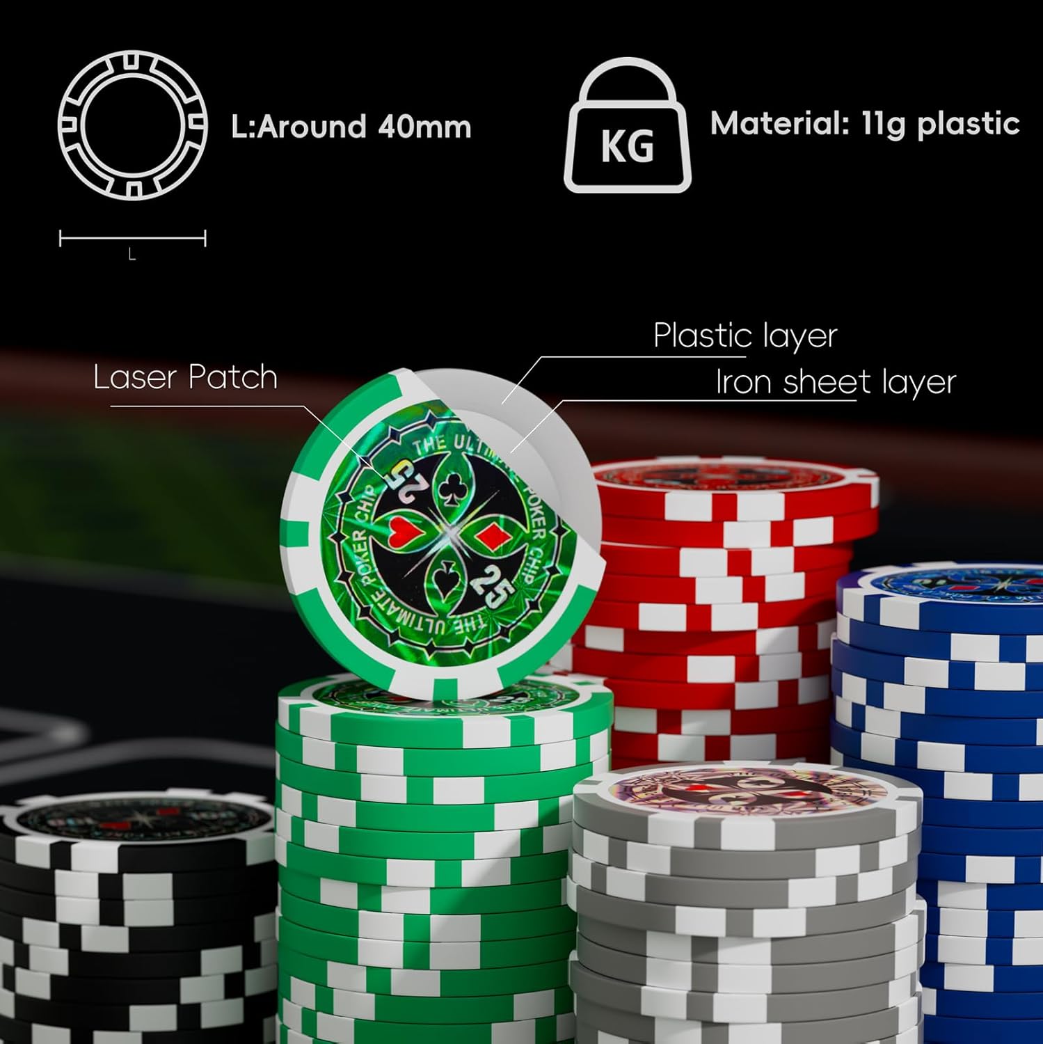 カジノチップ約500枚 M109101192 - その他アウトレット 価格