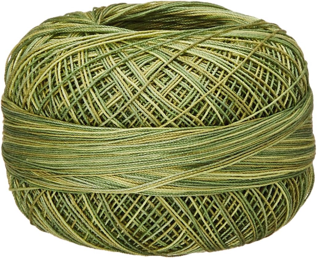 Handy Hands Lizbeth Size 80 HH80138 Cotton Thread, Leafy Greens