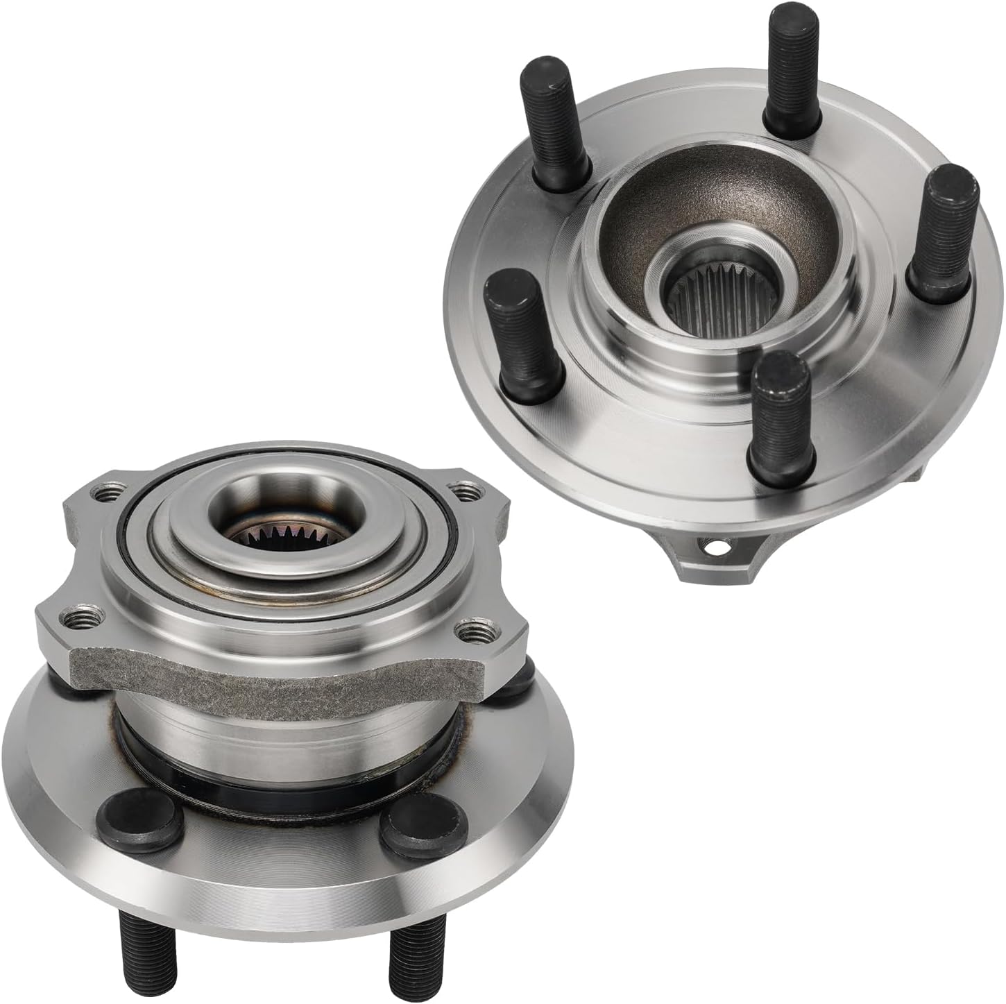 KAX 513225 Front Wheel Bearing and Hub Assembly Compatible with 2007-2023 Dodge Charger, 2005-2023 Chrysler 300, 2017-2023 Dodge Challenger, 2005-2008 Dodge Magnum,2PCS Wheel Bearing 5 Lug