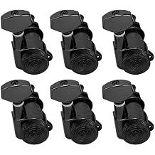 Guitar Locking Tuners, Guitar Tuner Pegs | Locking Guitar Tuner | Electric Guitar Tuner | Guitar Tuning Pegs | Guitar Machine Heads for Acoustic & Electric Guitar Set of six