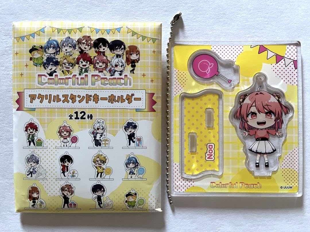 〚カラフルピーチ　アクキー〛 メンバー別トレーディング連結アクキー（じゃぱぱ Ver.） からぴち