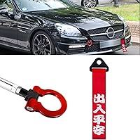 Vista 7 de Xotic Tech - Juego de parachoques delantero de metal con acabado de aluminio con gancho de remolque+ tapas de válvula de aire+parachoques