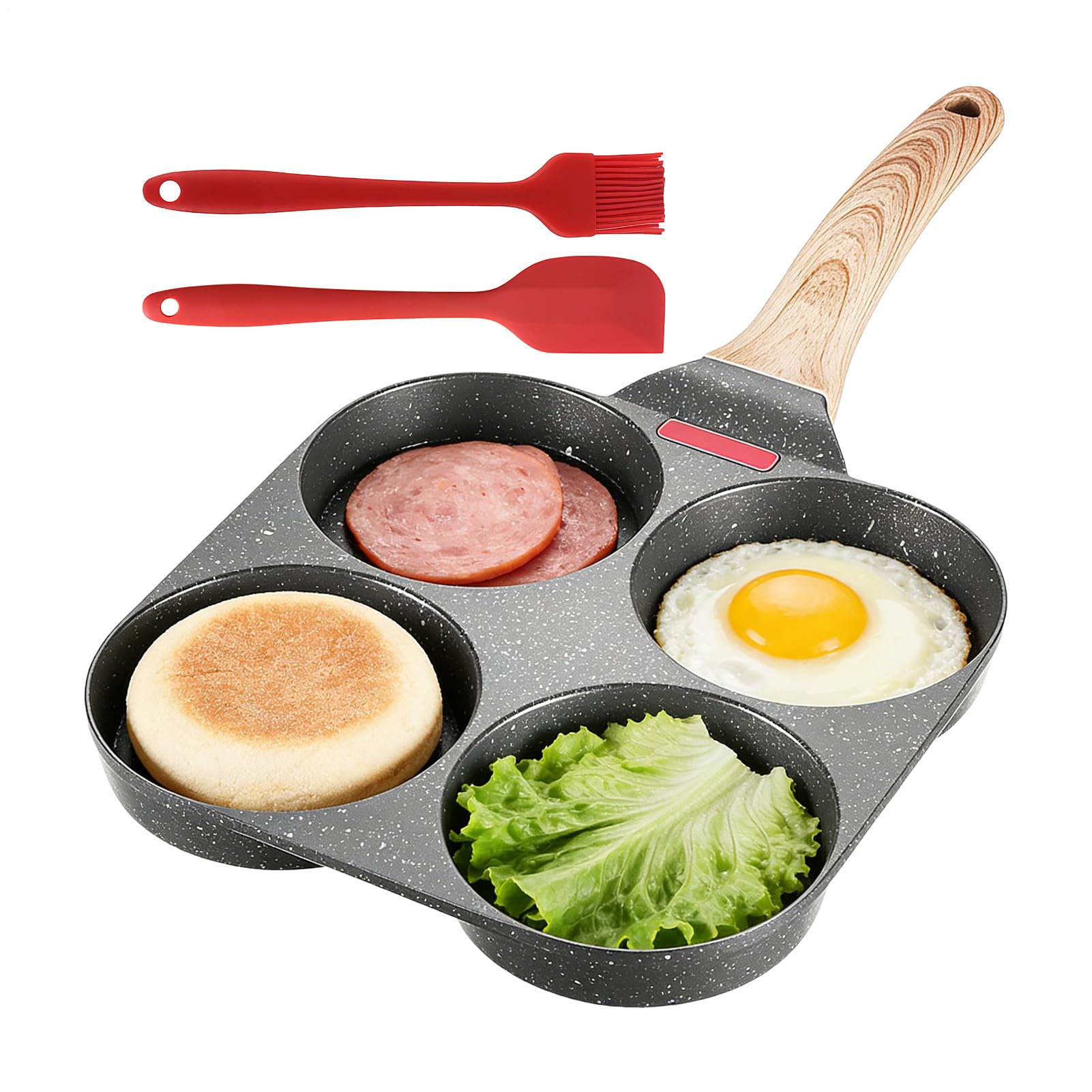 Poêle à crêpe et œufs antiadhésive 960 ml pour dortoir et petits espaces