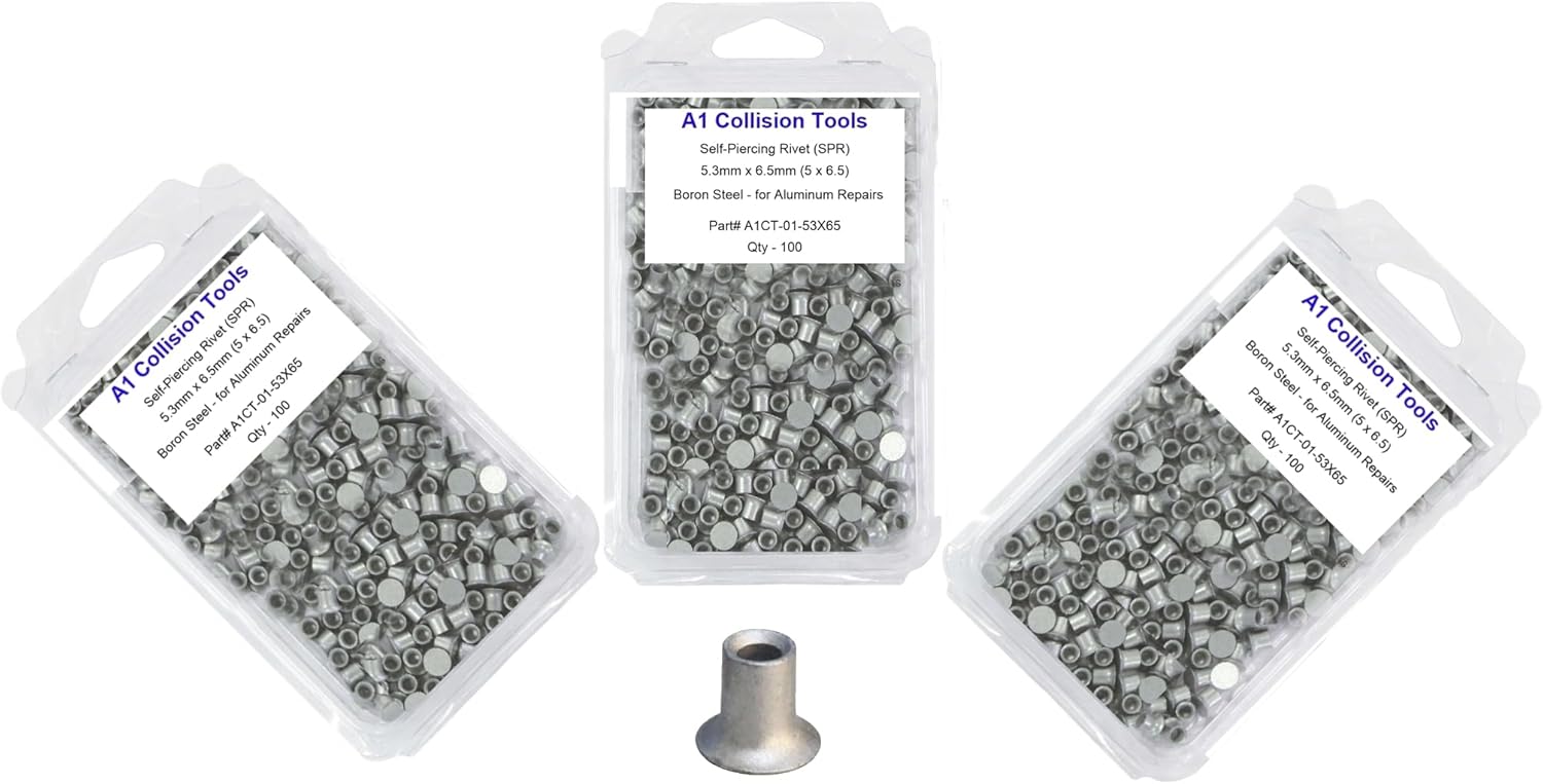 Self-Piercing Rivets (SPR), 5.3mm x 6.5mm (5x6.5), 300-Pack