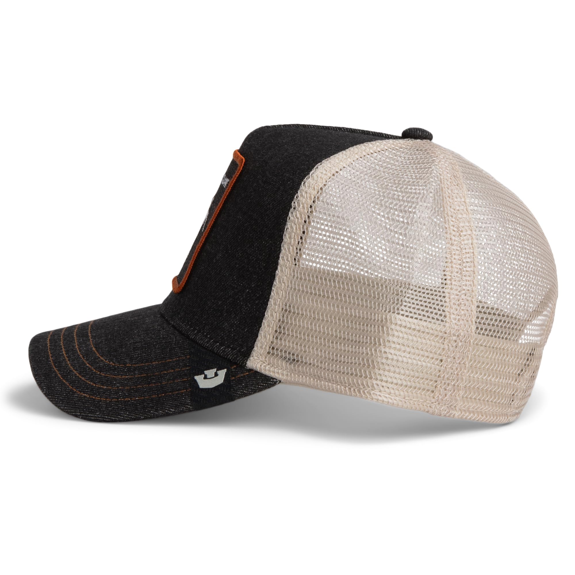 Goorin Bros. Denim Fly HighBros. Damska/Męska czapka baseballowa z siateczką Snapback, z wizjerem wiosna-lato wiosna lato jesień zima