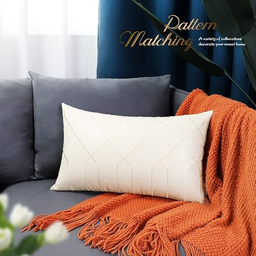 Miniatura 203 de BRAWARM Fundas de almohada de piel sintética de 18 x 18 pulgadas, fundas de almohada de cuero negro, paquete de 2, almohadas decorativas de cuero