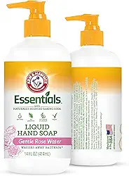 Arm & Hammer Sabonete Líquido Para As Mãos Para Limpeza Da Pele - Limpador Para Cozinha E Banheiro Com Suave Aroma De Rosas - Sabonete Natural Para As Mãos Limpa E Amacia 414 Ml