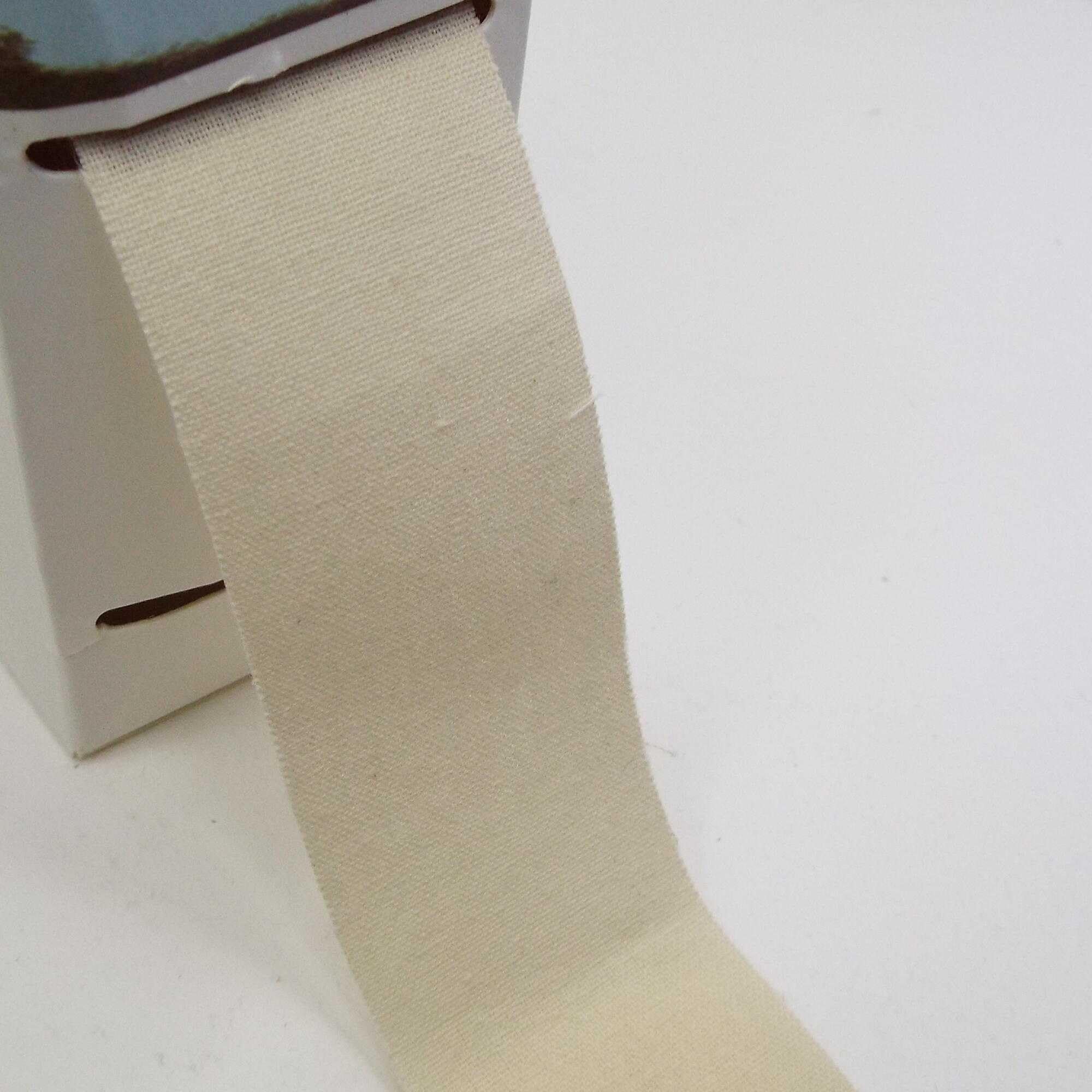 Iron On Fabric Cotton Tape 35mm 956D, 015 Cream Natural, 1 Metre