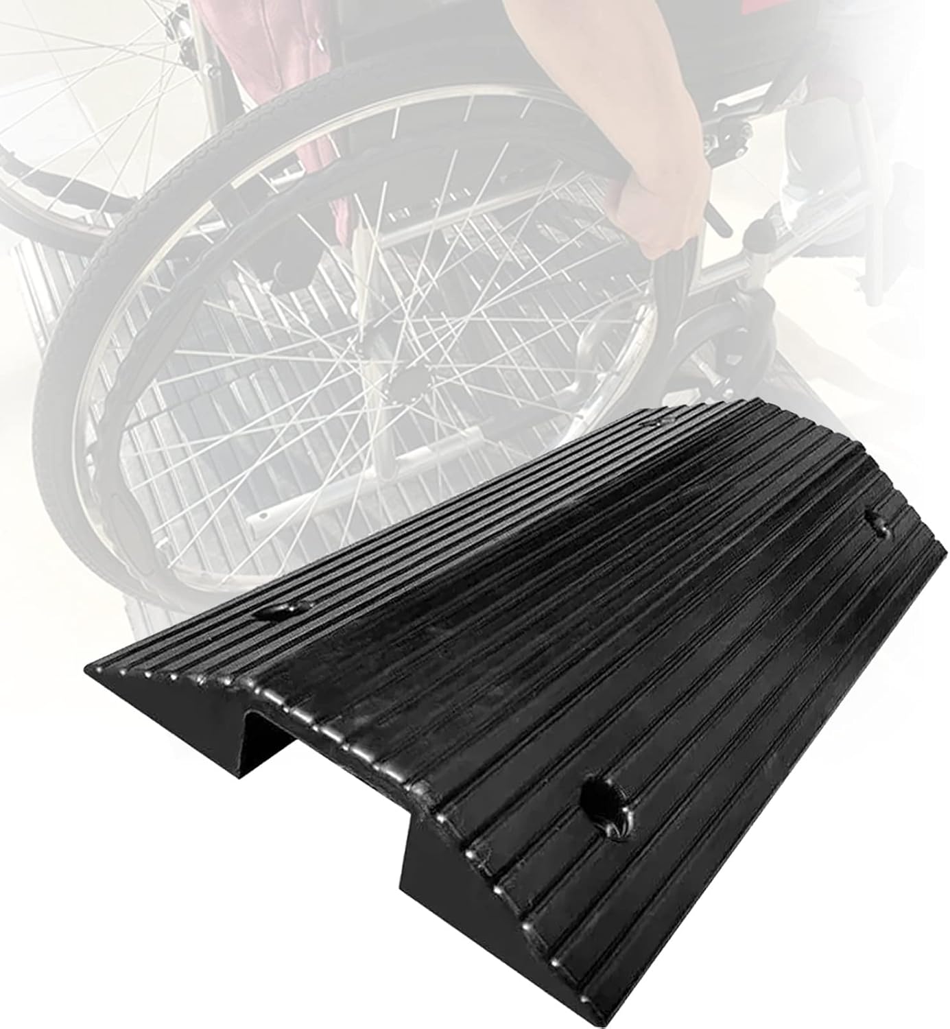 XIAOYUE 3" High Wheelchair Ramp for Home Steps, 80x40x8cm