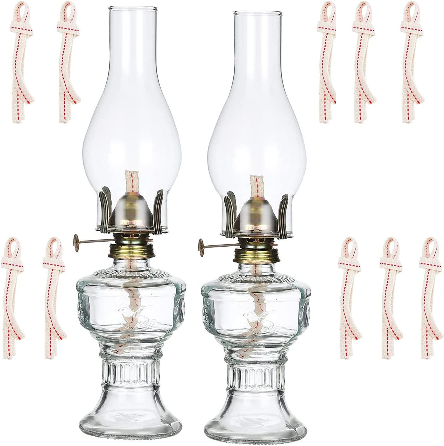 Lampe À Pétrole,Lamp A Huil Éclairage Rétro En Verre,Lampe A L Huile Decorative Pour L'Éclairage